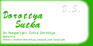 dorottya sutka business card